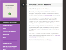 Tablet Screenshot of everydayunittesting.com